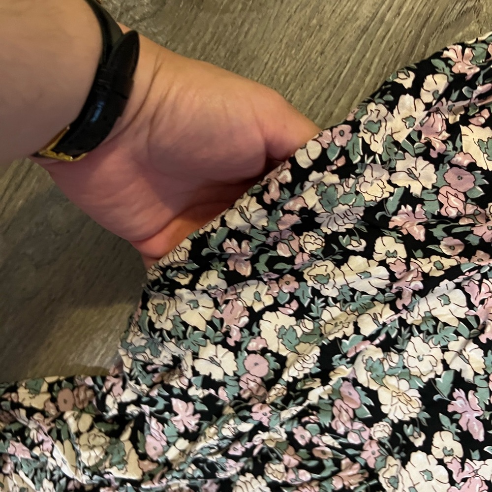Natural Life Rebecca Midi Dress in black pink floral - Picture 4 of 6